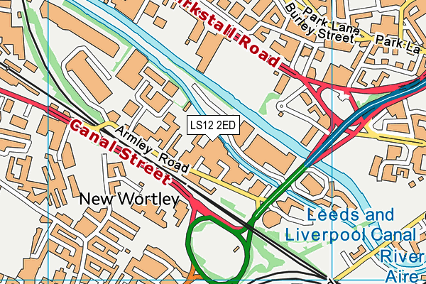 LS12 2ED map - OS VectorMap District (Ordnance Survey)