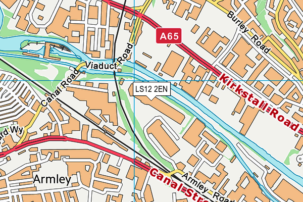 LS12 2EN map - OS VectorMap District (Ordnance Survey)