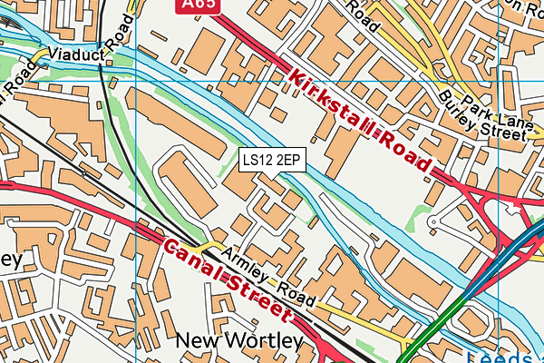 LS12 2EP map - OS VectorMap District (Ordnance Survey)