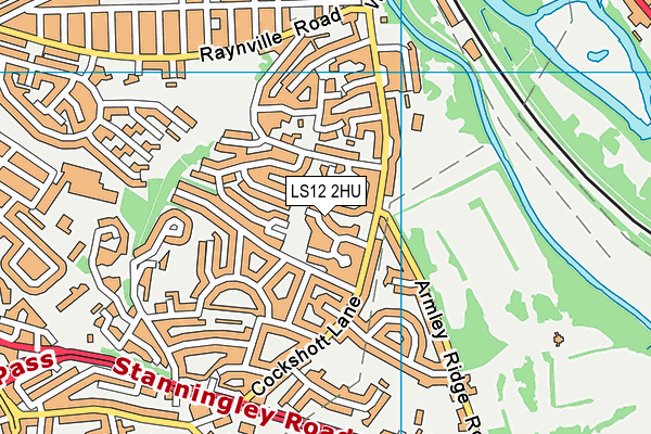 LS12 2HU map - OS VectorMap District (Ordnance Survey)