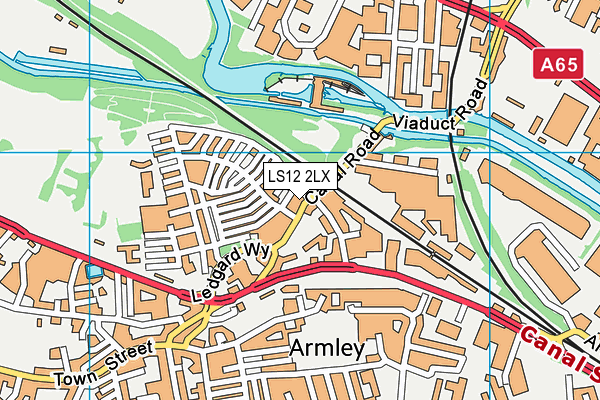 LS12 2LX map - OS VectorMap District (Ordnance Survey)