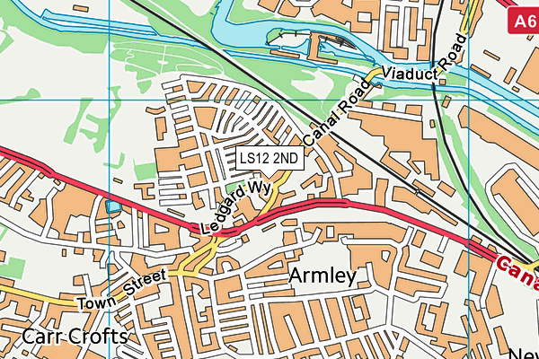 LS12 2ND map - OS VectorMap District (Ordnance Survey)