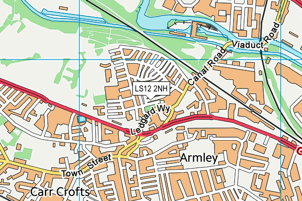 LS12 2NH map - OS VectorMap District (Ordnance Survey)