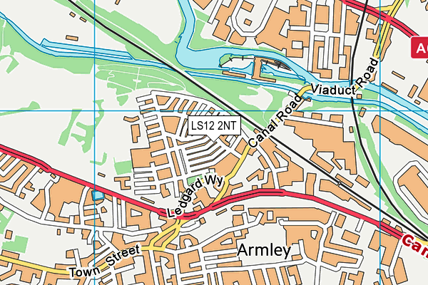 LS12 2NT map - OS VectorMap District (Ordnance Survey)