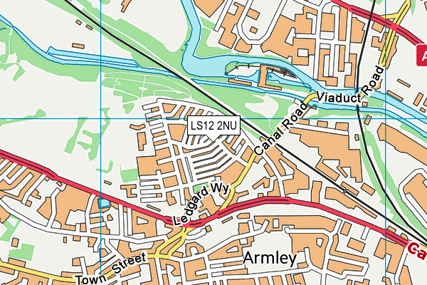 LS12 2NU map - OS VectorMap District (Ordnance Survey)