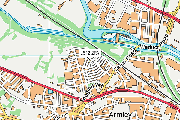 LS12 2PA map - OS VectorMap District (Ordnance Survey)