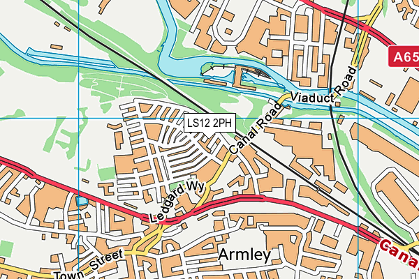 LS12 2PH map - OS VectorMap District (Ordnance Survey)