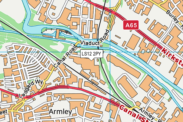 LS12 2PY map - OS VectorMap District (Ordnance Survey)