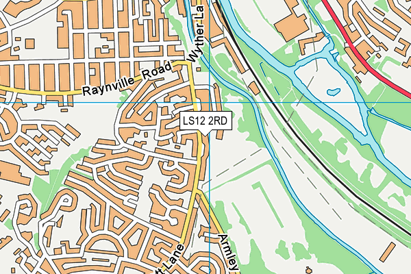 LS12 2RD map - OS VectorMap District (Ordnance Survey)