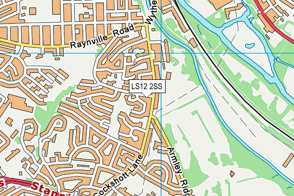 LS12 2SS map - OS VectorMap District (Ordnance Survey)