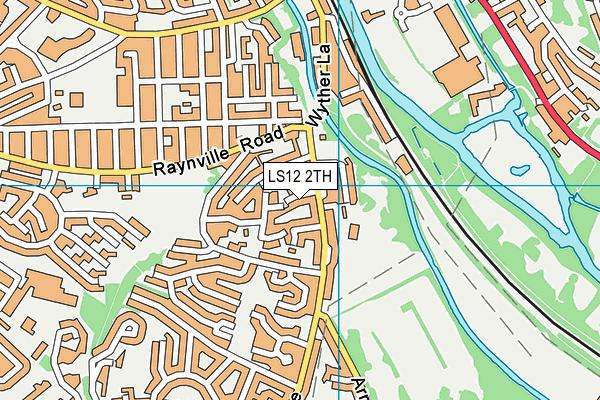 LS12 2TH map - OS VectorMap District (Ordnance Survey)