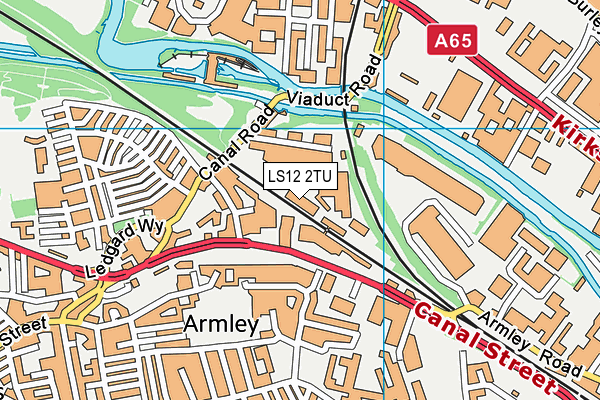 LS12 2TU map - OS VectorMap District (Ordnance Survey)