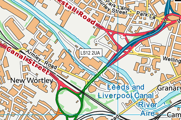 LS12 2UA map - OS VectorMap District (Ordnance Survey)