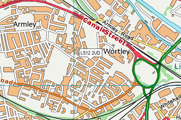 LS12 2UD map - OS VectorMap District (Ordnance Survey)