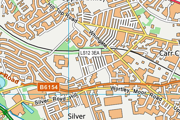 LS12 3EA map - OS VectorMap District (Ordnance Survey)