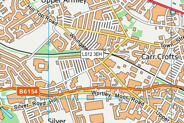 LS12 3EH map - OS VectorMap District (Ordnance Survey)