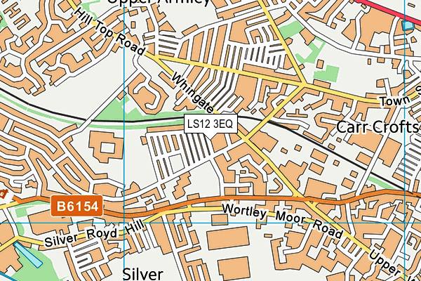 LS12 3EQ map - OS VectorMap District (Ordnance Survey)