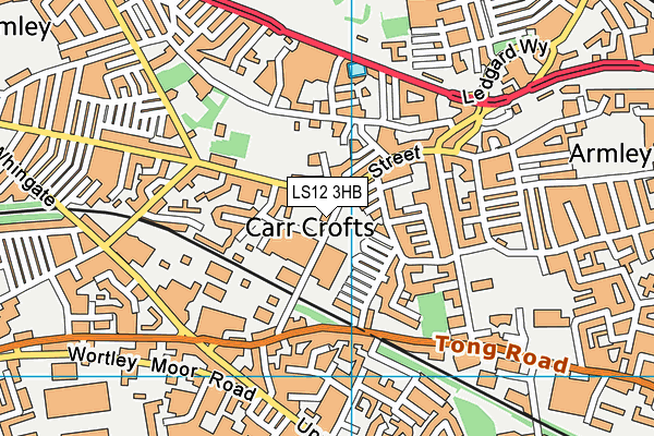 Armley Leisure Centre map (LS12 3HB) - OS VectorMap District (Ordnance Survey)