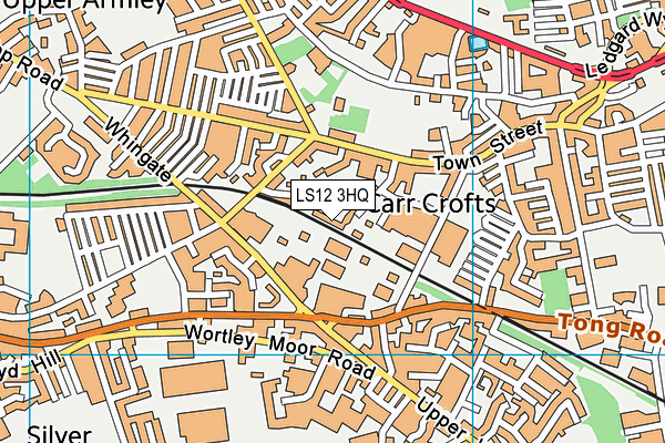LS12 3HQ map - OS VectorMap District (Ordnance Survey)