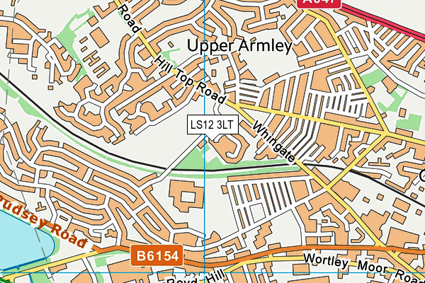 LS12 3LT map - OS VectorMap District (Ordnance Survey)