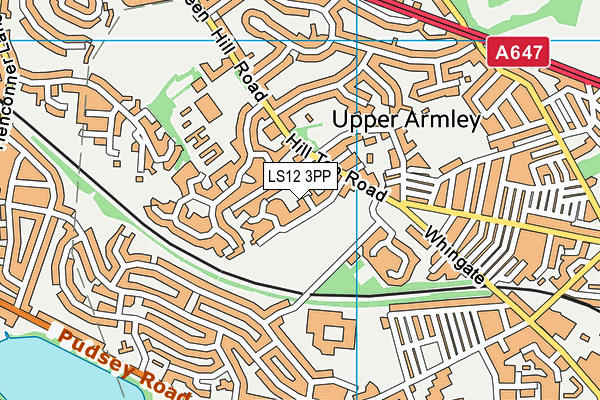 LS12 3PP map - OS VectorMap District (Ordnance Survey)