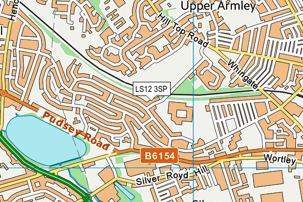 LS12 3SP map - OS VectorMap District (Ordnance Survey)