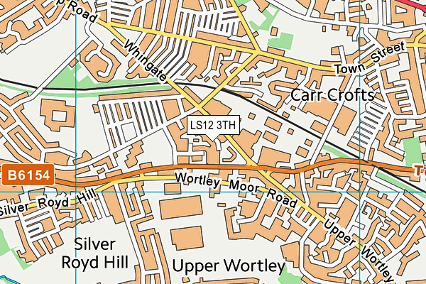 LS12 3TH map - OS VectorMap District (Ordnance Survey)