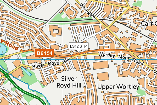 LS12 3TP map - OS VectorMap District (Ordnance Survey)