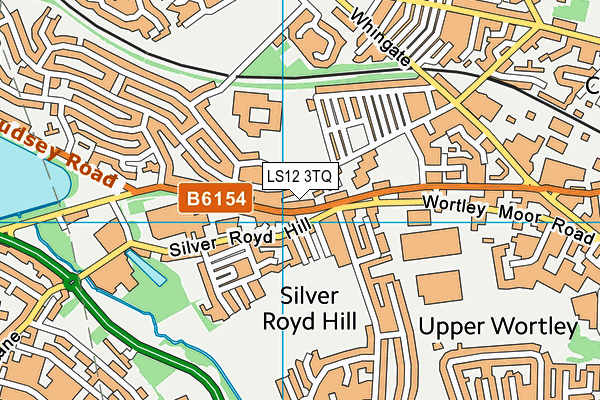 LS12 3TQ map - OS VectorMap District (Ordnance Survey)