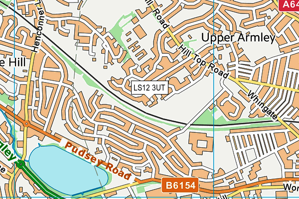 LS12 3UT map - OS VectorMap District (Ordnance Survey)