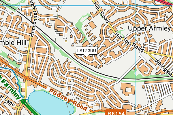 LS12 3UU map - OS VectorMap District (Ordnance Survey)