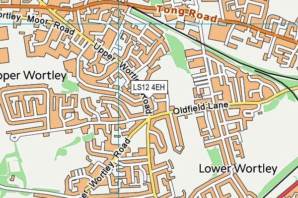 LS12 4EH map - OS VectorMap District (Ordnance Survey)