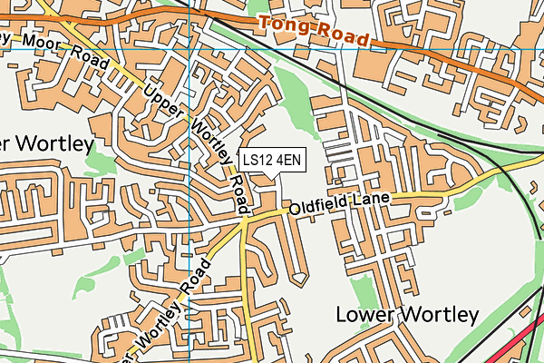 LS12 4EN map - OS VectorMap District (Ordnance Survey)