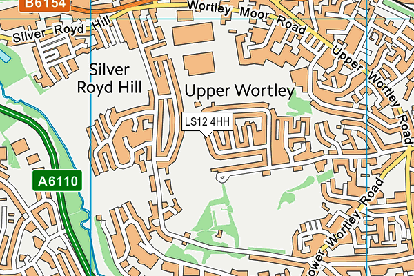 LS12 4HH map - OS VectorMap District (Ordnance Survey)