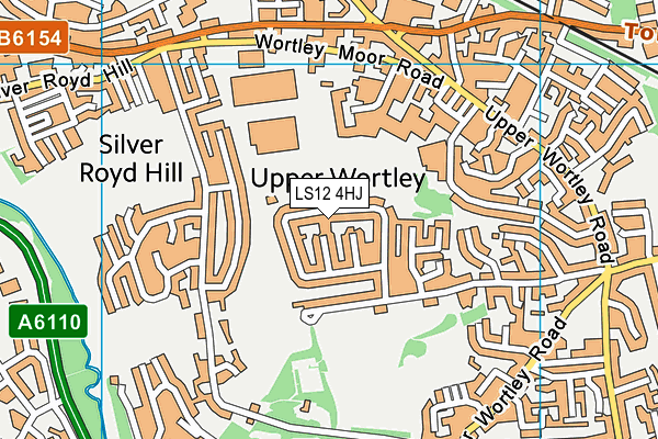 LS12 4HJ map - OS VectorMap District (Ordnance Survey)