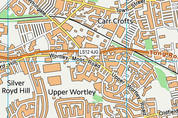 Map of GREENER GARDENS (LEEDS) LTD at district scale