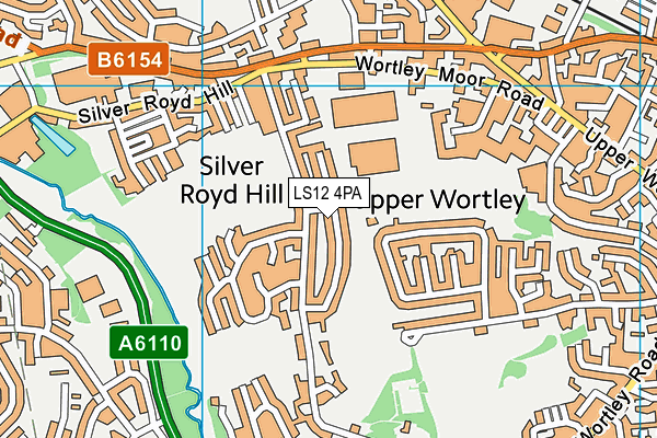 LS12 4PA map - OS VectorMap District (Ordnance Survey)