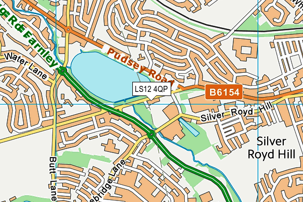 LS12 4QP map - OS VectorMap District (Ordnance Survey)