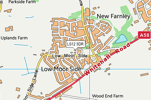 LS12 5DR map - OS VectorMap District (Ordnance Survey)
