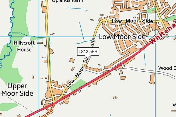 LS12 5EH map - OS VectorMap District (Ordnance Survey)
