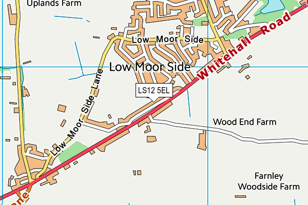 LS12 5EL map - OS VectorMap District (Ordnance Survey)