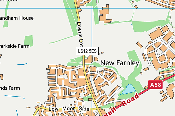 The Barry Jackson Ground map (LS12 5ES) - OS VectorMap District (Ordnance Survey)