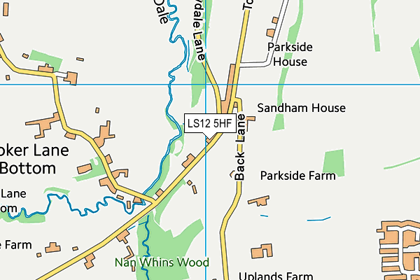 LS12 5HF map - OS VectorMap District (Ordnance Survey)