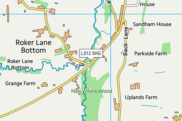 LS12 5HG map - OS VectorMap District (Ordnance Survey)