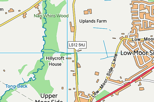 LS12 5HJ map - OS VectorMap District (Ordnance Survey)