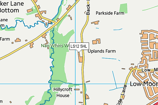 LS12 5HL map - OS VectorMap District (Ordnance Survey)