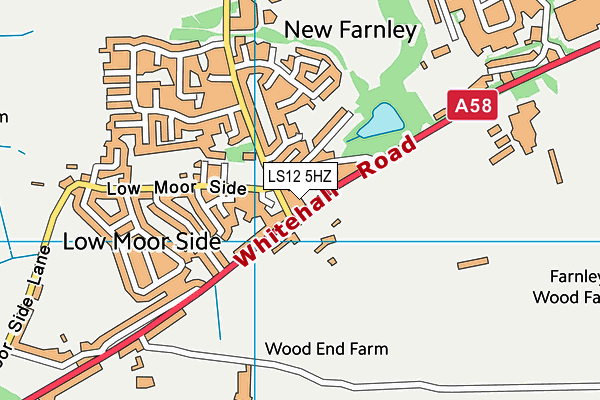 LS12 5HZ map - OS VectorMap District (Ordnance Survey)