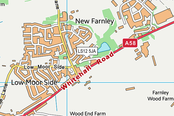 LS12 5JA map - OS VectorMap District (Ordnance Survey)