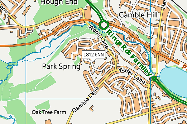 LS12 5NN map - OS VectorMap District (Ordnance Survey)