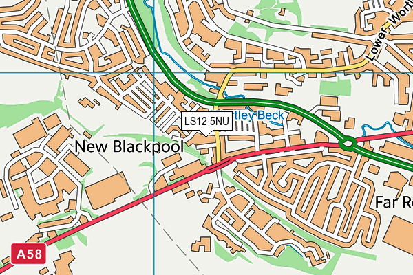 LS12 5NU map - OS VectorMap District (Ordnance Survey)